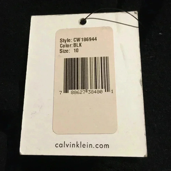 Calvin Klein black wool pea coat sz  10 - Picture 5 of 5